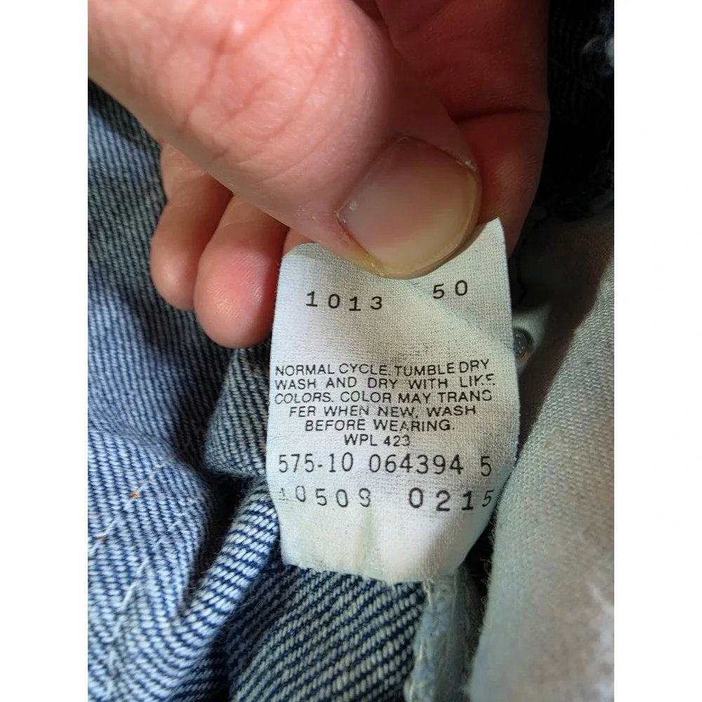 Levi's 509 Jeans Mens 34/32 Blue Orange Tab Straight Leg‎ Made in USA Vintage